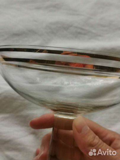 Стекло графин СССР винтаж. ваза на ножке