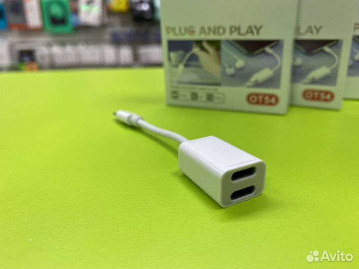 Адаптер переходник с lightning на type-c