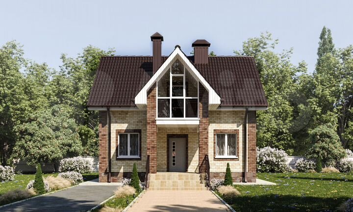 Коттедж 113,5 м² на участке 10 сот.