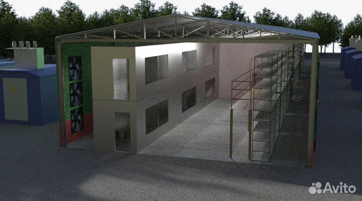 Майнинг отель 10мгв готовый