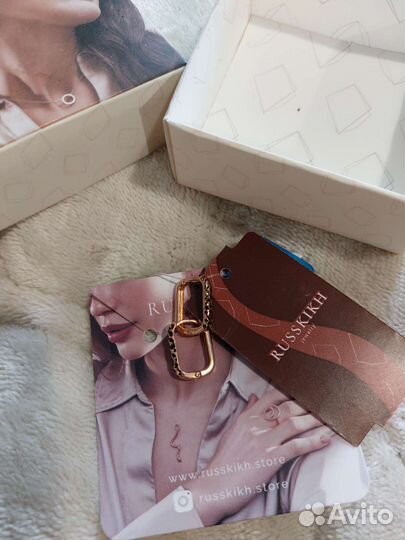 Позолоченные серьги