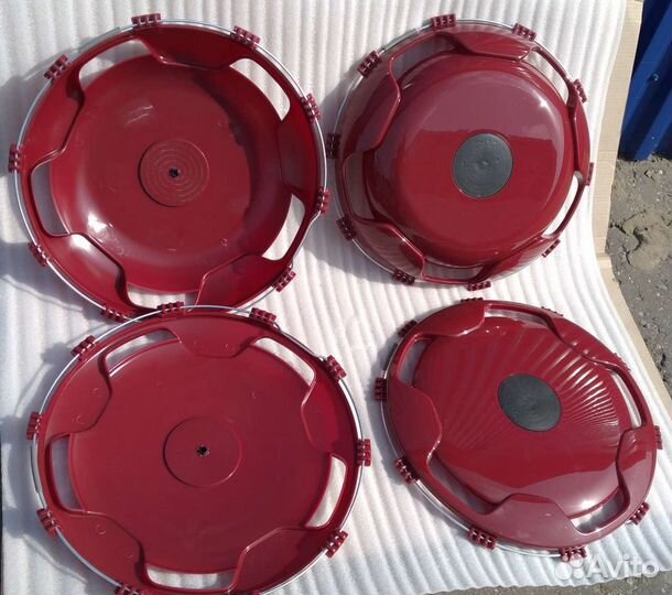 Колпак 2 пер+2зад колеса 17.5 радиус цвет Бордовый