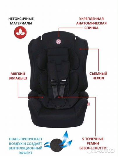 Новое автокресло Baby care upiter plus