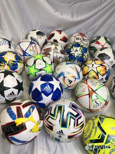 Мяч футбольный 5, 4 adidas, Nike, select, puma