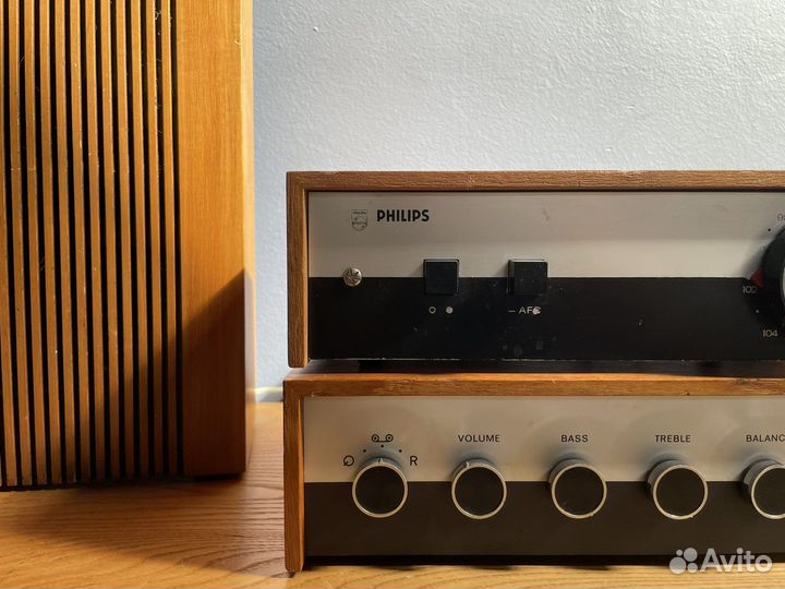 Редкий усилитель, тюнер, акустика Philips,Garrard
