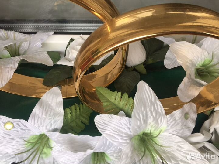 Кольца на машину свадебные