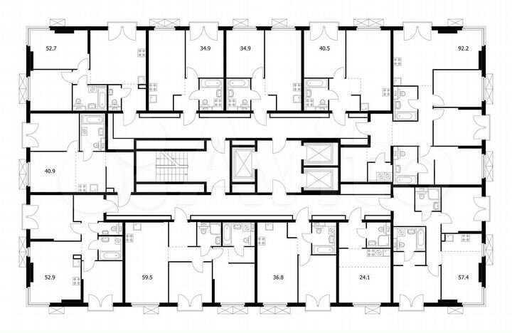 1-к. квартира, 34,9 м², 11/13 эт.