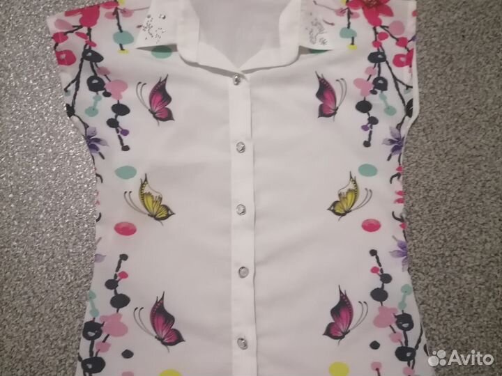 Блузка на девочку 128