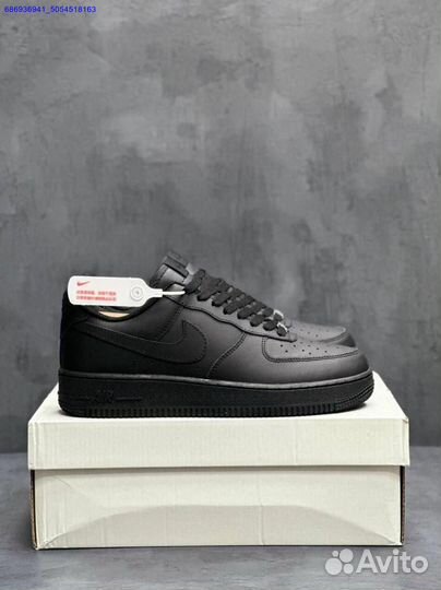 Кроссовки nike air force 1 black (Арт.15372)