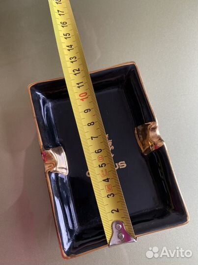 Фарфоровая пепельница Camus, металлическая San-Fra