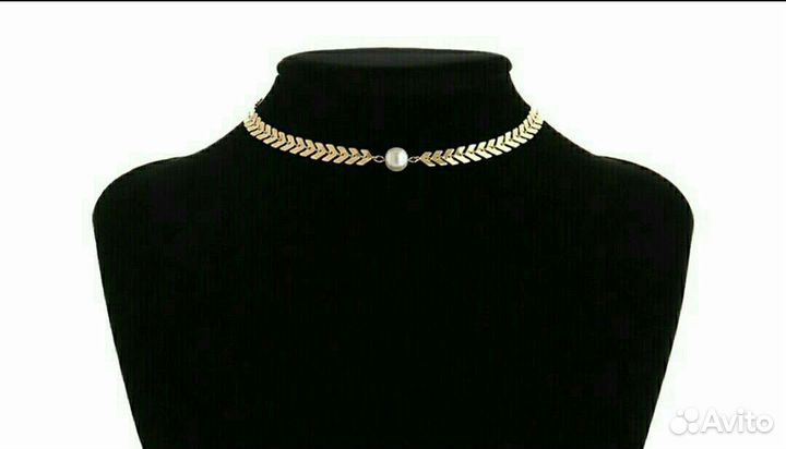 Колье чокер с жемчугом