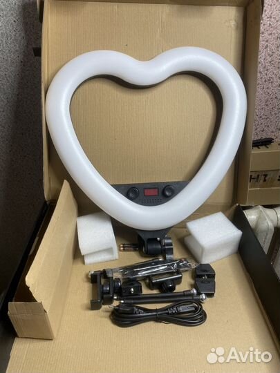 Кольцевая цветная лампа MJ-48 (сердце). 40 цветов