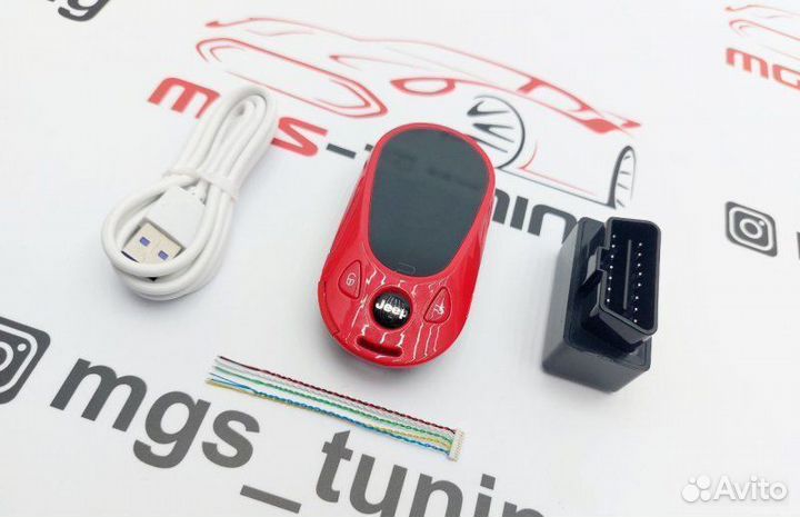 Смарт ключ Джип стиль Mercedes new красный
