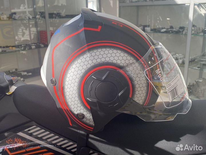 Шлем для мотоцикла с двойным стеклом rockot PD-625