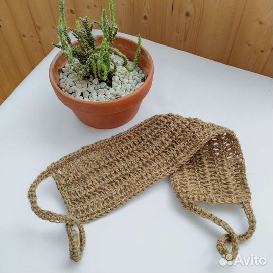 Мочалки банные из джута