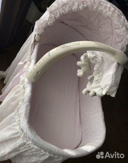 Люлька колыбель музыкальная кроватка кружево