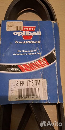 Поликлиновой ремень optibelt 8PK1718TM