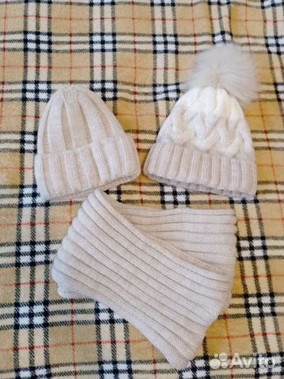 Комплект шапка и шарф 55-56 р