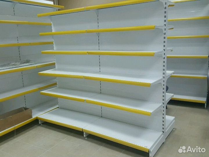 Островные пристенные стеллажи для магазина 150-225