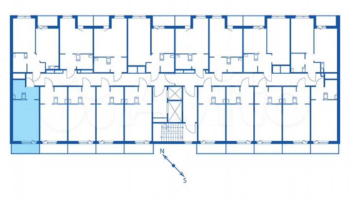 Квартира-студия, 24,9 м², 8/12 эт.