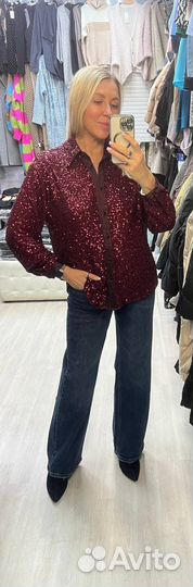 Блузка пайетки Miho's Италия