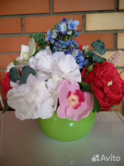 Подарок букет из искусственных цветов