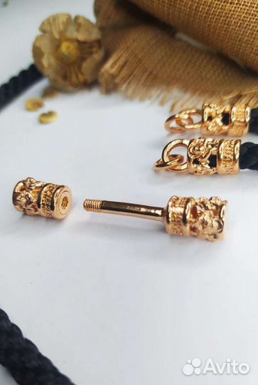 Шнурок гайтан с замком штанга