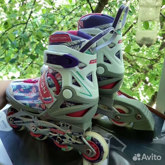 Роликовые коньки детские раздвижные, р.26-31