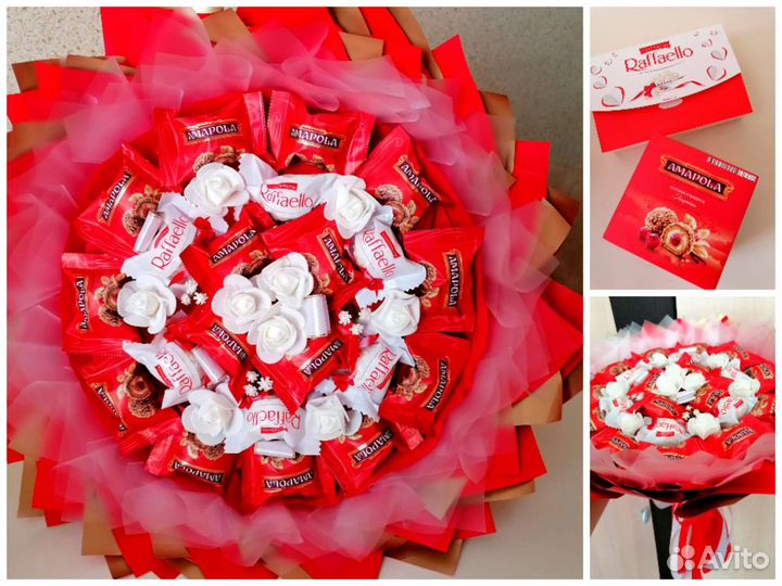 Сладкие букеты из конфет