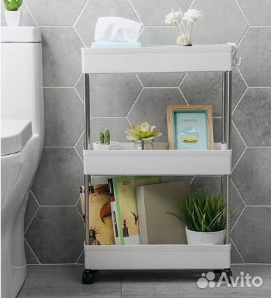 Этажерка, полка для ванной, туалета, кухни