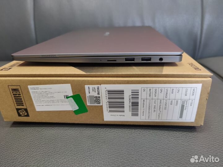 Ноутбук Tecno T1 Ryzen 7 5800U 16Gb ram 512SSD