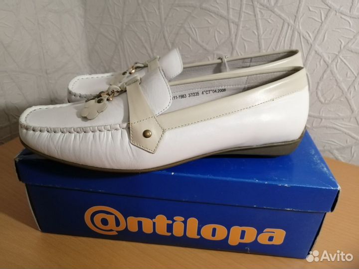 Туфли для девочки новые Antilopa нат. кожа р.36-37