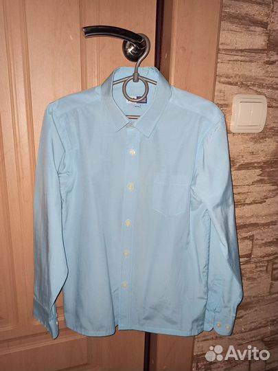 Рубашка голубая