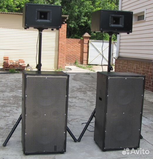 Колонки KF-Music 2100W 4ш Рупоры SUB-12