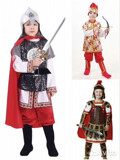Костюмы на мальчика Рыцарь, Богатырь, Царевич