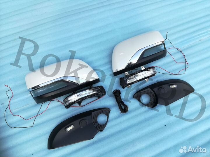 Корпуса зеркал land cruiser 200 Белые
