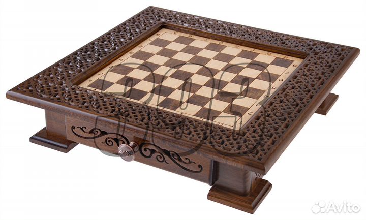 Шахматы в ларце Понте (бук, клетка 3 см) (51974)