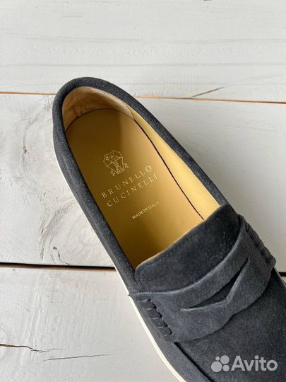 Лоферы Brunello cucinelli сер