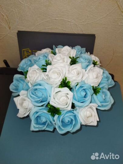 Розы из мыла