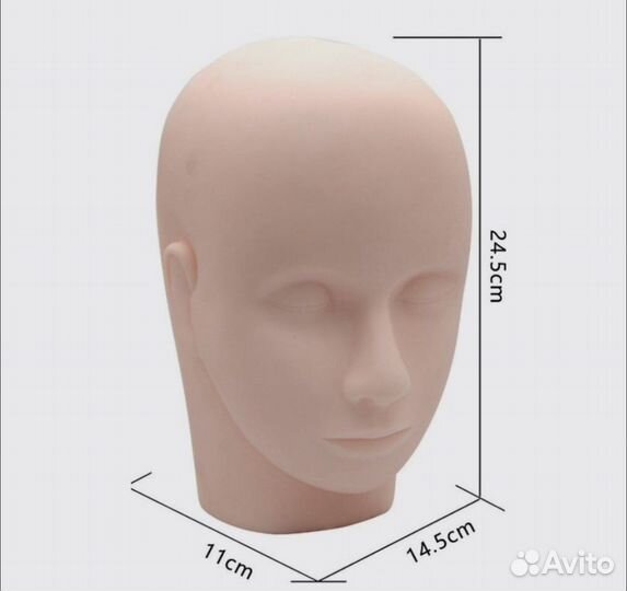 Голова-манекен для наращивания ресниц. новая