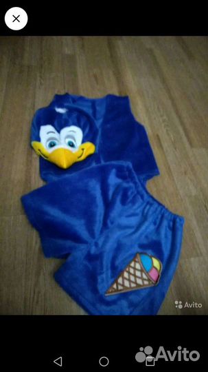 Костюм белочки, петушка, пингвина прокат