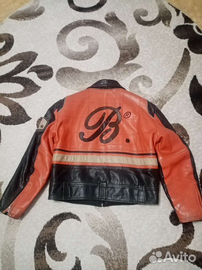 Мотокуртка кожаная мужская