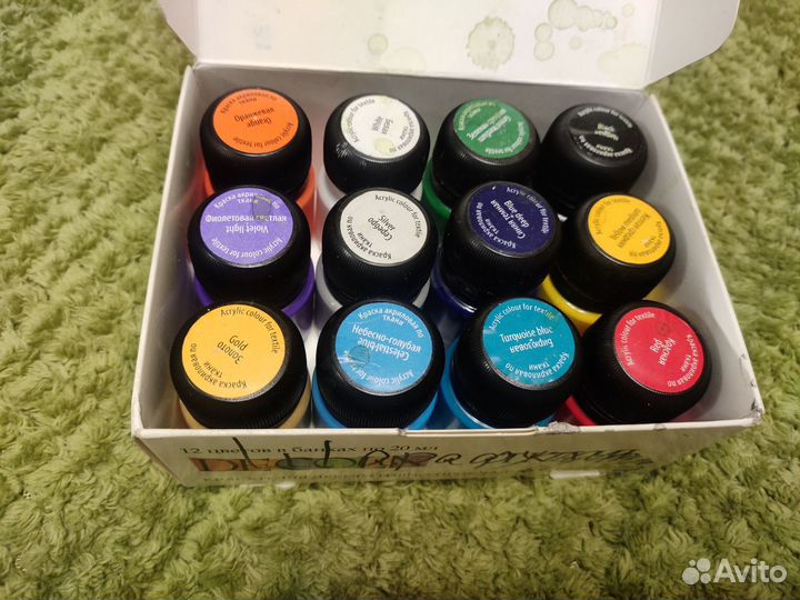 Акриловые краски по ткани, контуры и пазлы