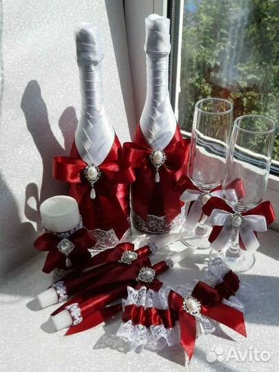 Свадебные аксессуары из лент