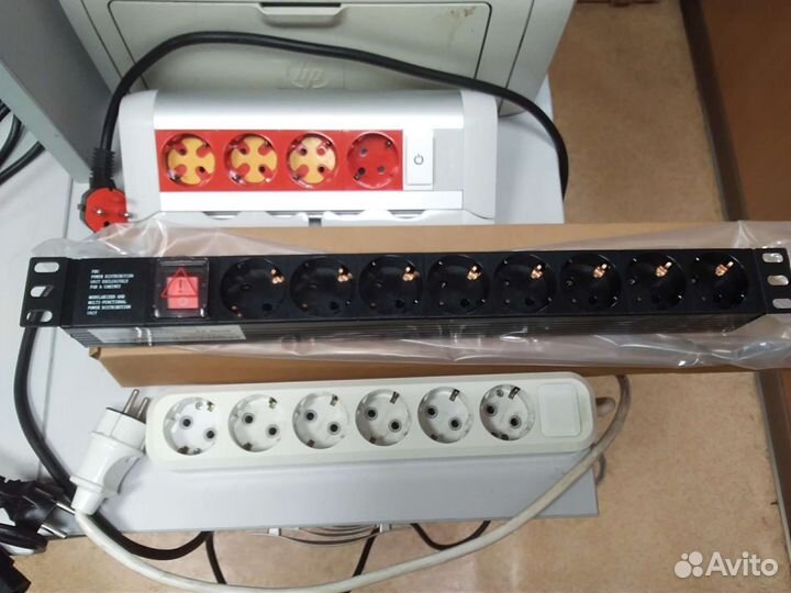 Блок розеток 19,удлинители,cиловые кабели д/асиков