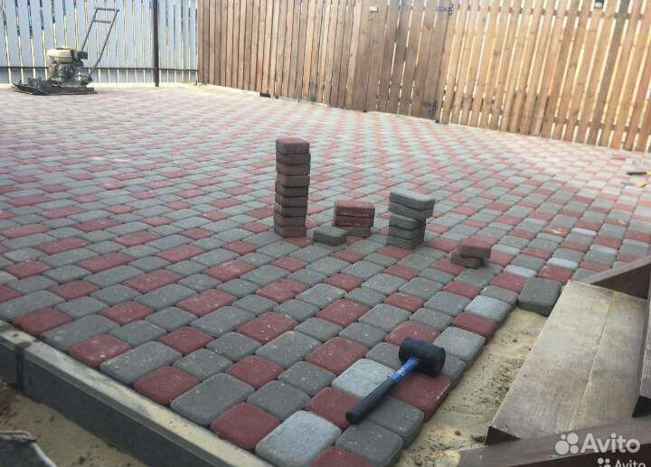 Укладка тротуарной плитки