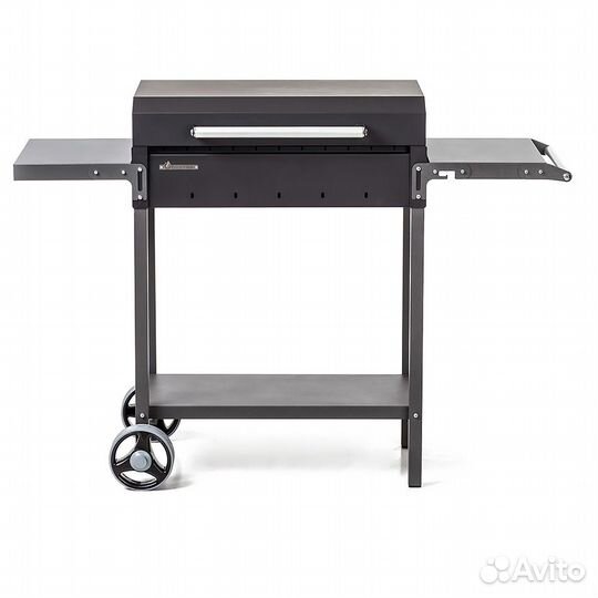 Мангал на колесах с крышкой гриль
