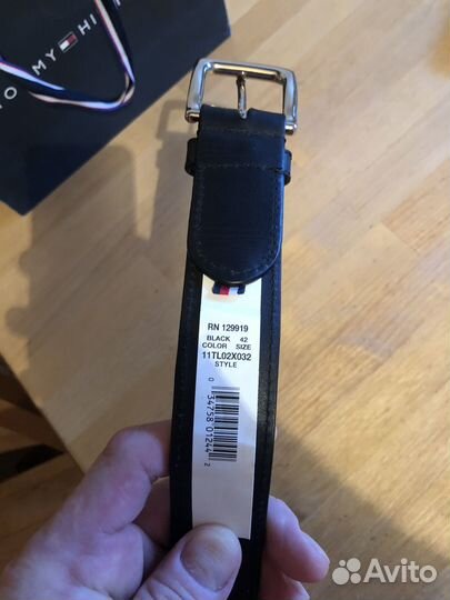 Мужской кожаный ремень Tommy Hilfiger Новый