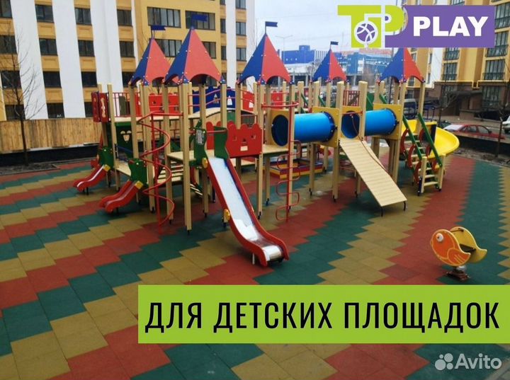 Резиновая плитка для грунта