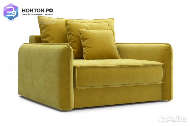 Кресло тик-так Антей горчичное